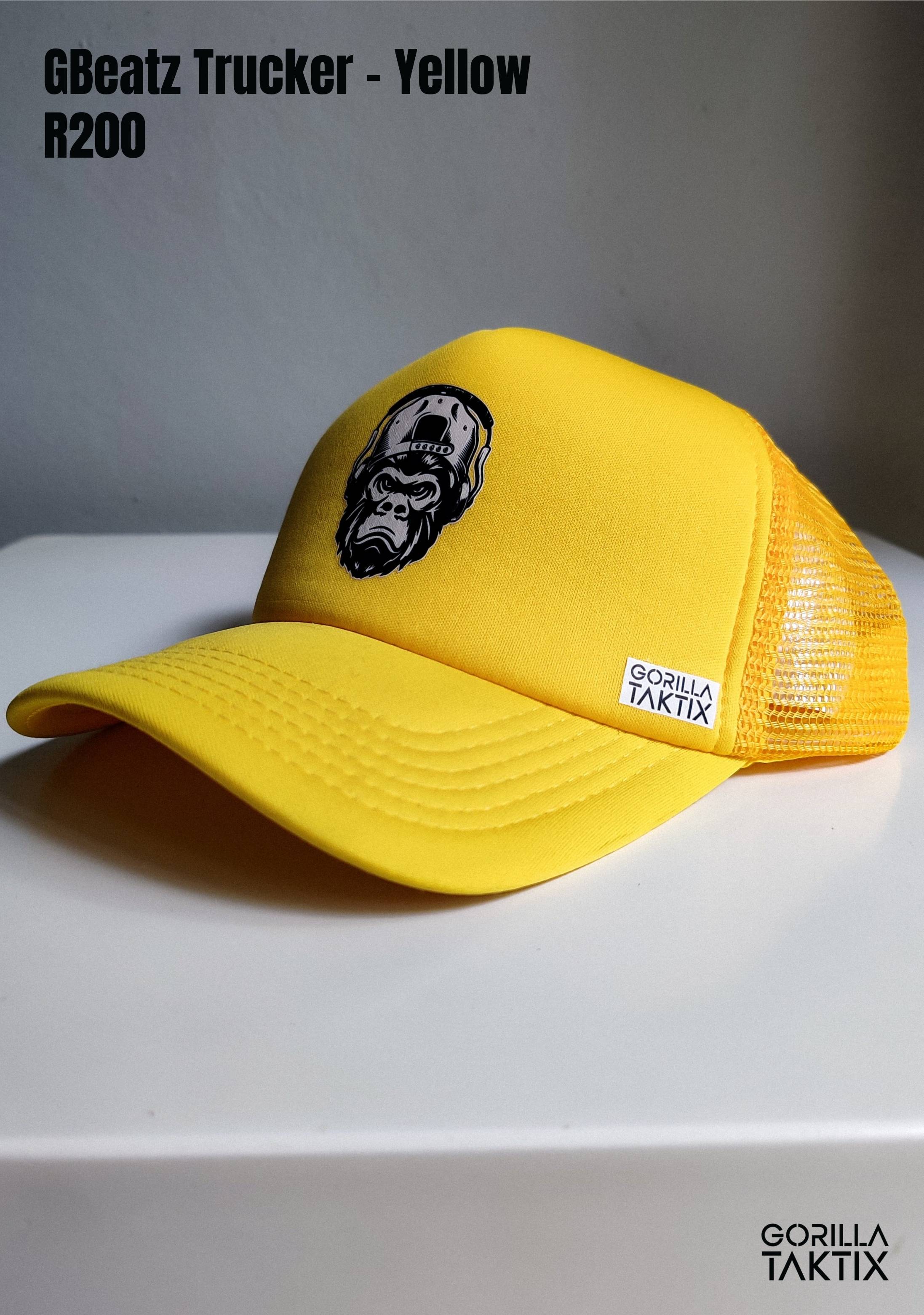 GBeatz Trucker - YellowTrucker - BlackSpottie - BlackShorts - BlackTee - Black